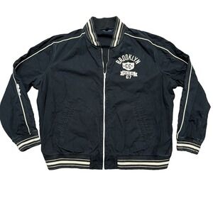 Polo Ralph Lauren 67 Brooklyn CC Ringer Varsity Jacket Men's Size 4XB 4XL Black